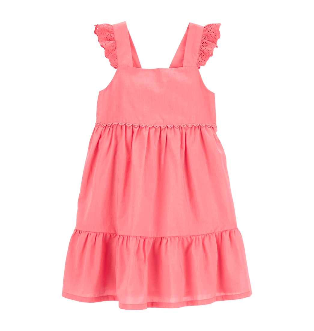 Vestido Manga Sisa Rosado Niñas - Oshkosh