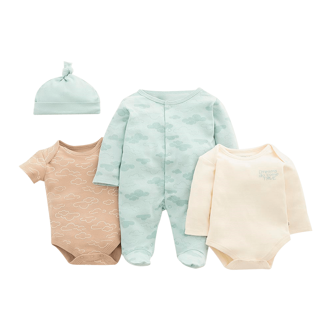 Set Mi Primera Muda Bodies, Mameluco y Gorro Niños - Baby Fresh