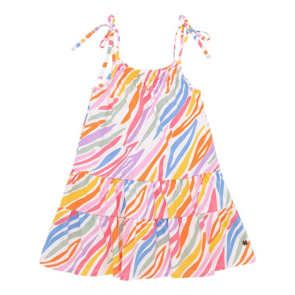 Vestido manga sisa para bebé niña