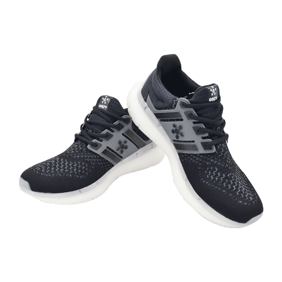 Tenis Deportivos Mesh Negro/Blanco Unisex - Golty