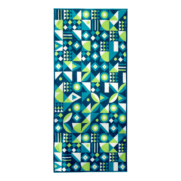 Camino 67x130cm Azulejos Verde - Cuperz