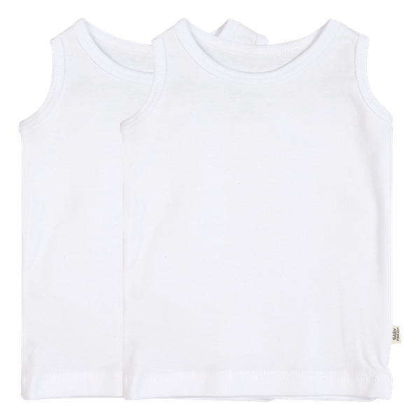Set 2 Camisetas Manga Sisa Blanco Bebés Unisex - Baby Fresh