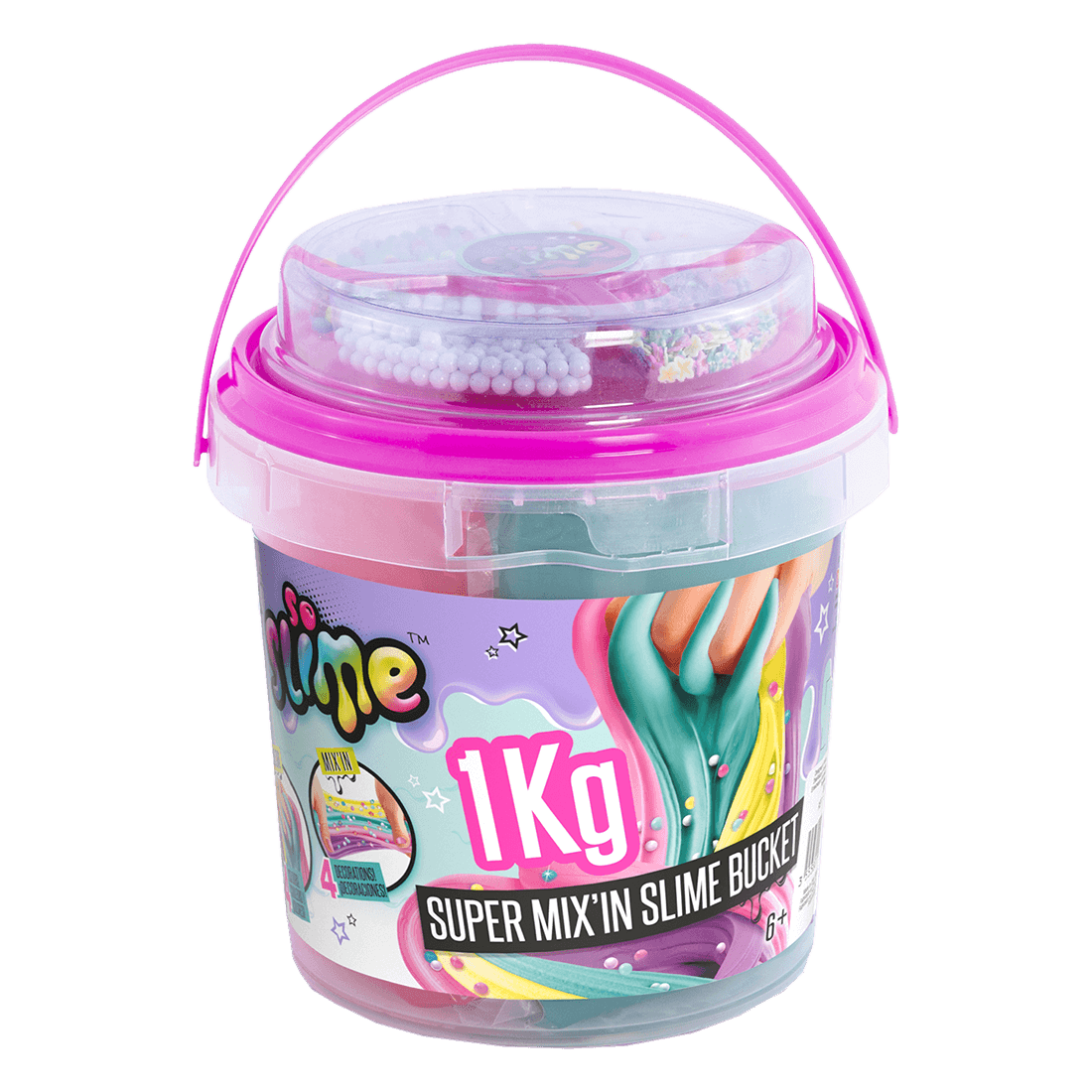Super Slime Cubeta Rosa - So Slime