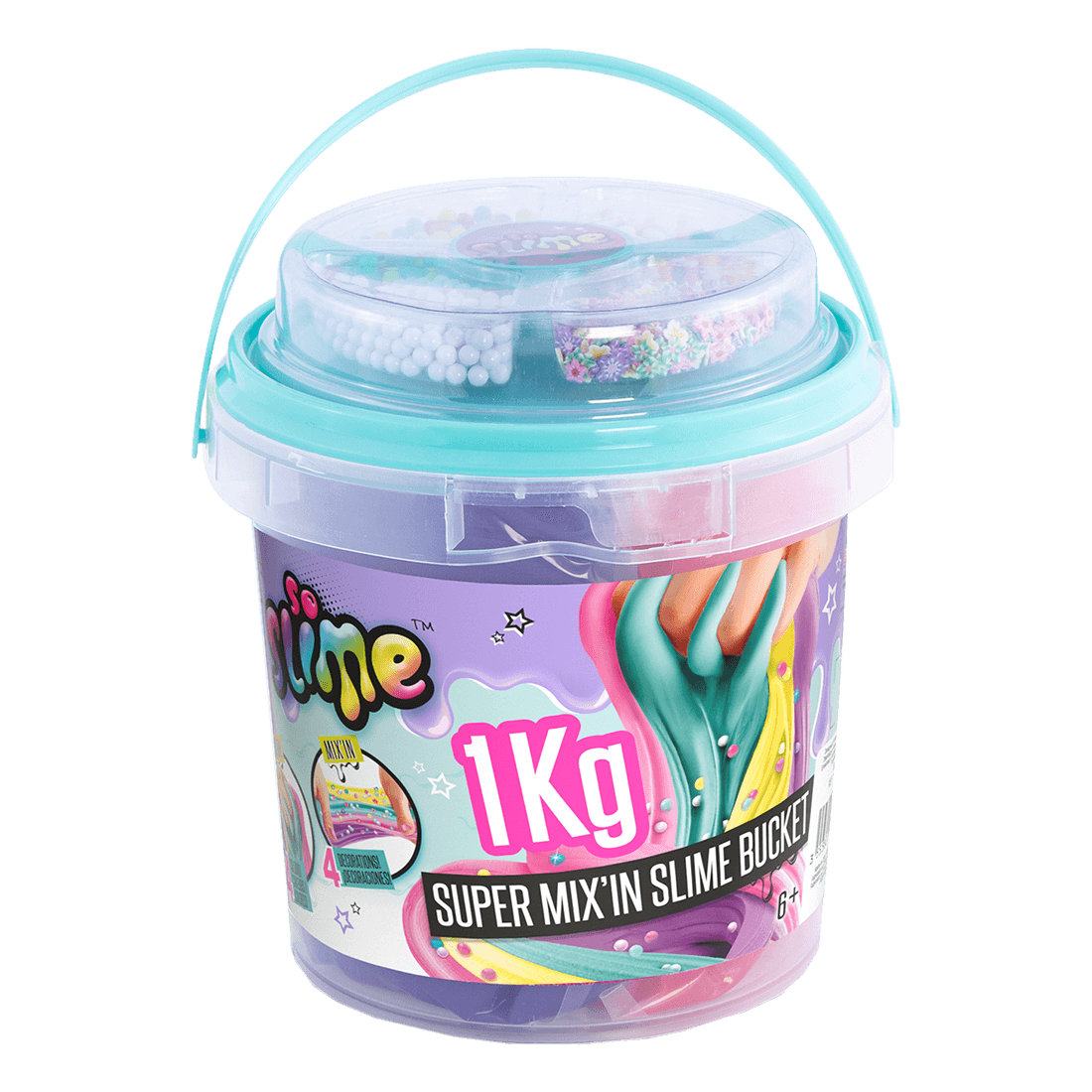 Super Slime Cubeta Turquesa - So Slime