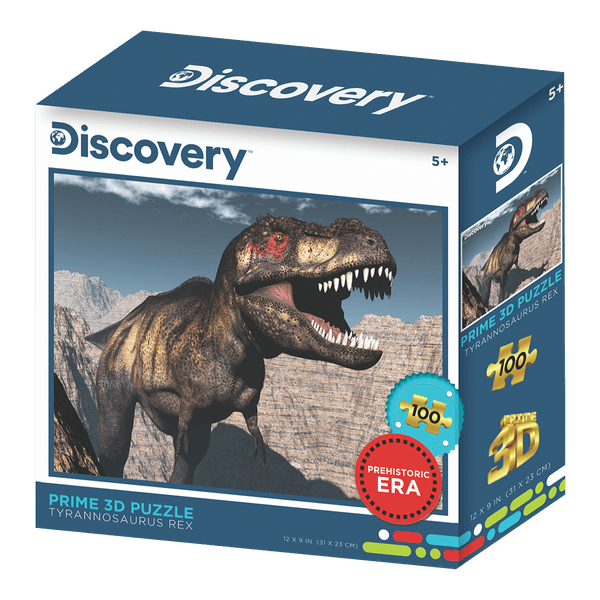Rompecabezas Prime 3D Lenticular Tyrannosaurus Rex 100 Piezas - Discovery