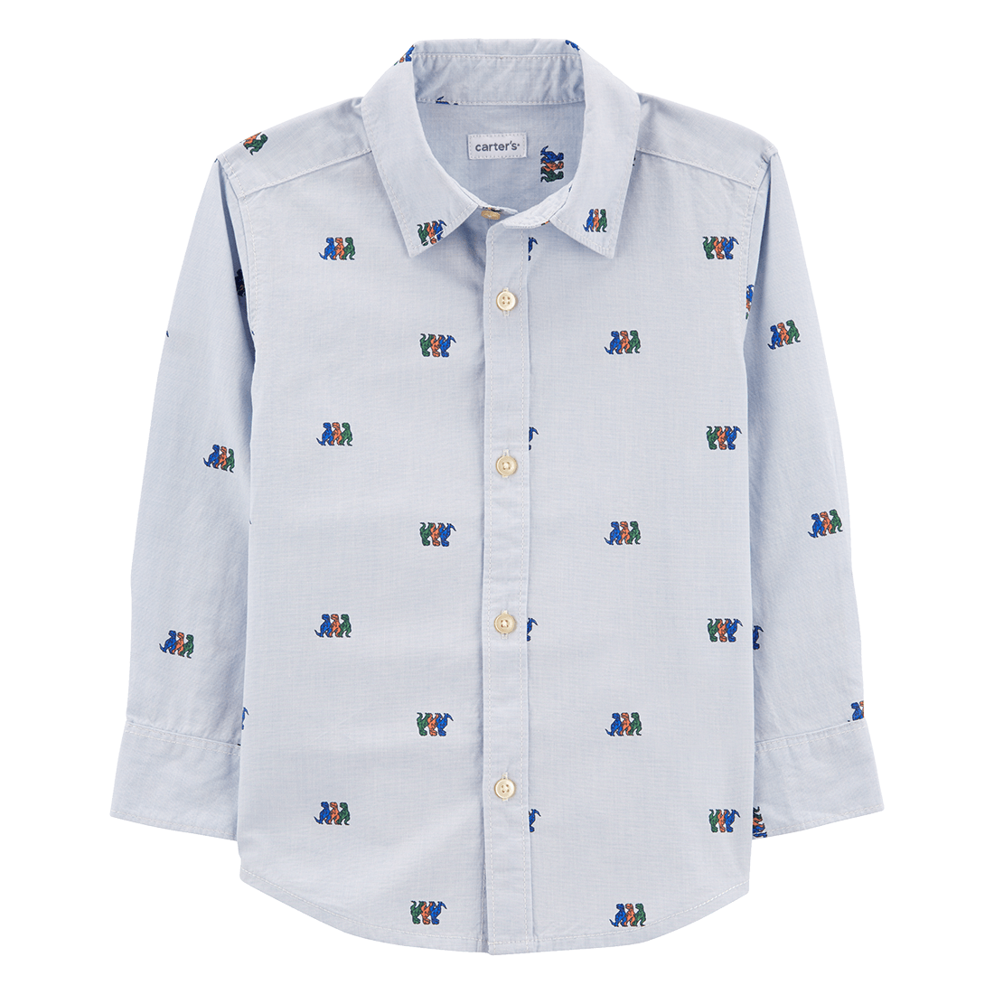 Camisa Azul Dinosaurios Niños - Carter's